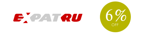 Expat.ru logo: discount
