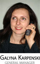 General Manager Galyna Karpenski
